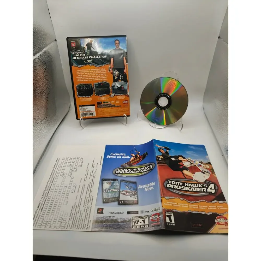 Tony Hawk's Pro Skater 4 PS2 CIB Complete Manual